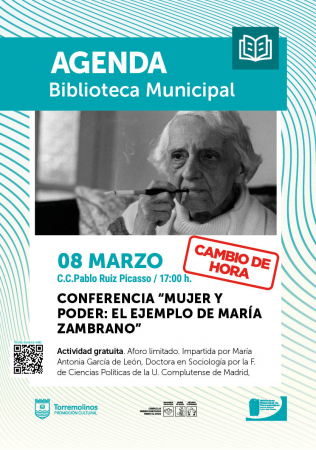 Conferencia - Mujer y poder: el ejemplo de María Zambrano