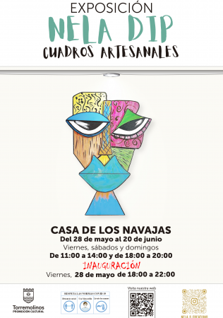 Inauguración de exposición de cuadros artesanales - Nela Dip