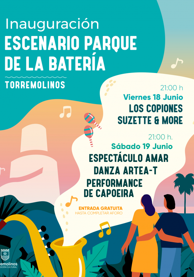 Inauguración del escenario del Parque de la Batería