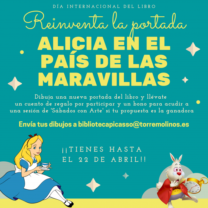 La creatividad y la imaginación brillan en los dibujos participantes en el concurso ‘Reinventa la portada de Alicia en el país de las maravillas’