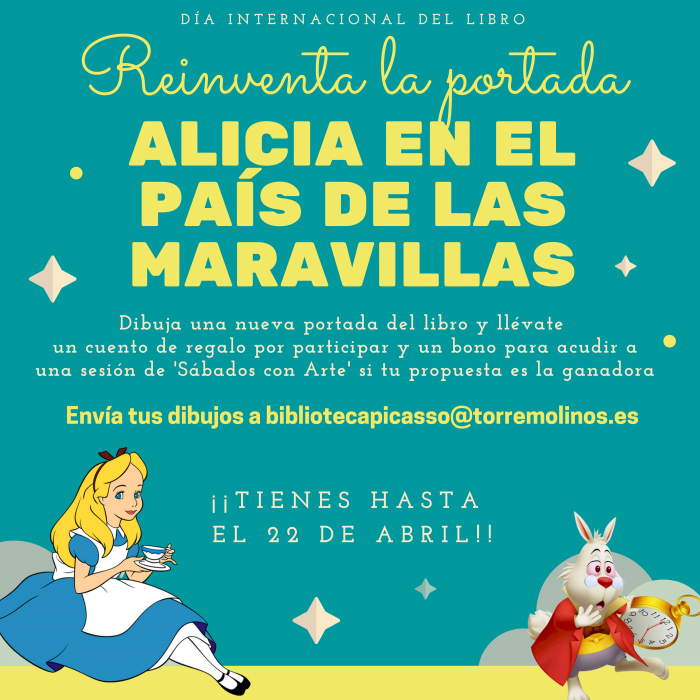 El 23 de abril, Cultura entrega los premios del concurso ‘Reinventa la portada de Alicia en el país de las maravillas’