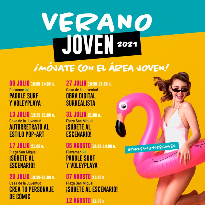 El Verano Joven de Torremolinos ofrece clases gratuitas de Paddle Surf, Voley Playa y talleres creativos