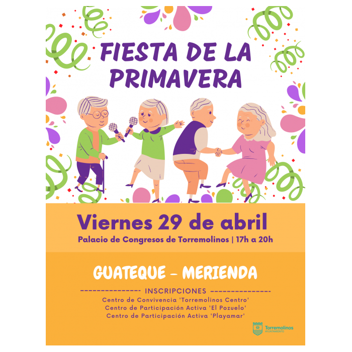 La primavera traerá la diversión a los mayores de Torremolinos con una gran fiesta el próximo viernes 29 de abril