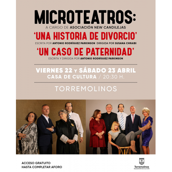 El teatro llegará a la Casa de la Cultura de la mano de la Asociación New Candilejas con dos obras cortas