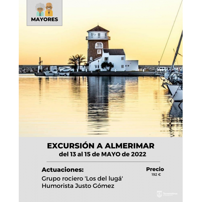 60 mayores participarán en un viaje de tres días a Almerimar