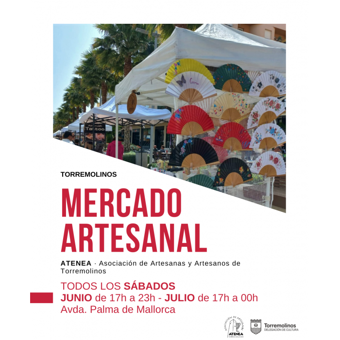 El Mercado Artesanal se instalará todos los sábados de junio y julio en la avenida Palma de Mallorca