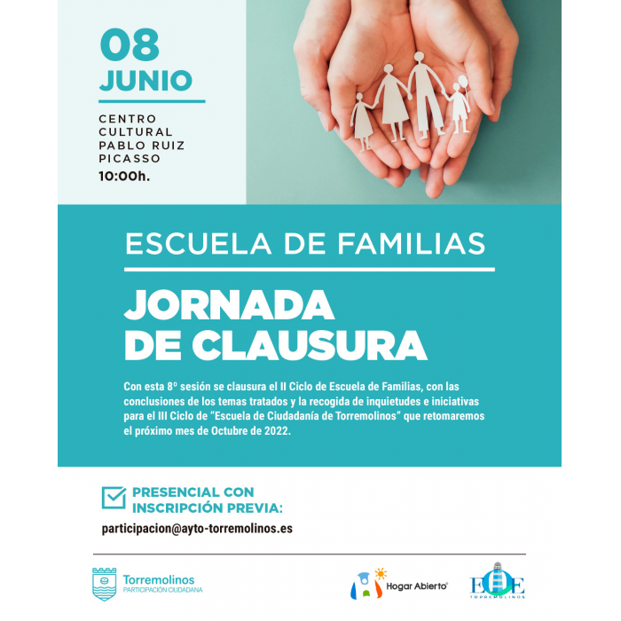 El programa formativo ‘Escuela de Familias de Torremolinos’ se clausura el próximo 8 de junio