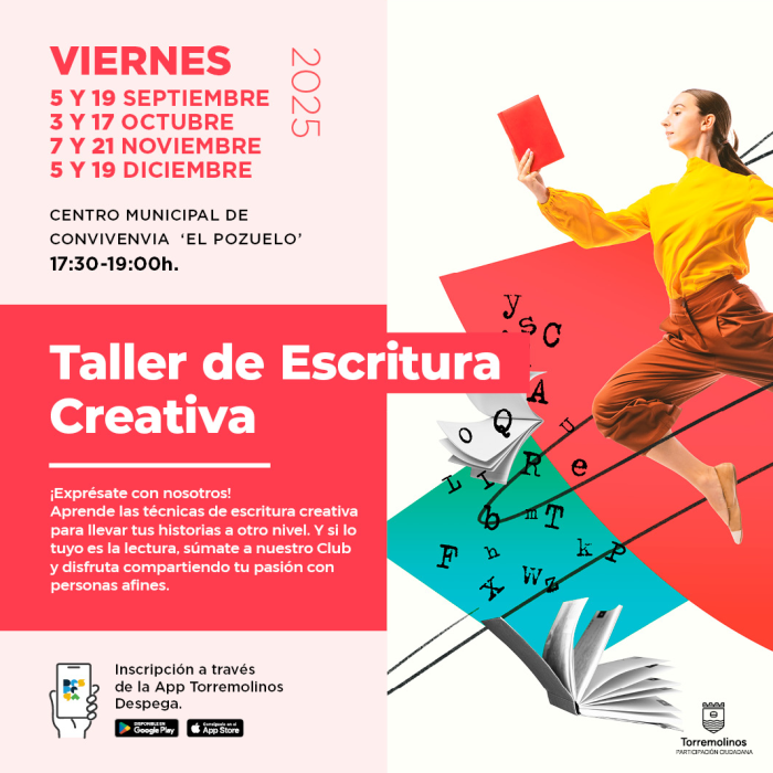 El taller de ‘Escritura Creativa’ ofrece nuevas sesiones en octubre