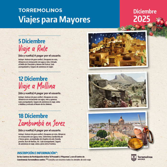 Inscripciones abiertas para la excursión a Jerez esta Navidad