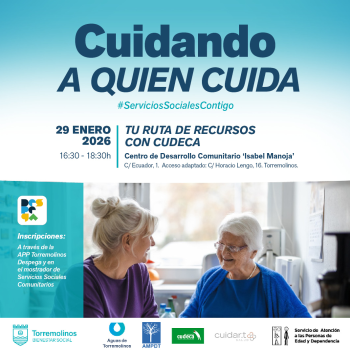 El ciclo ‘Cuidando a quien cuida’ permitirá tomar parte en el taller ‘Tu ruta de recursos con Cudeca’