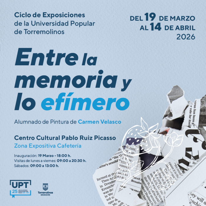 Una muestra de pinturas de alumnado de la Universidad Popular celebra el 25 aniversario del Centro Cultural