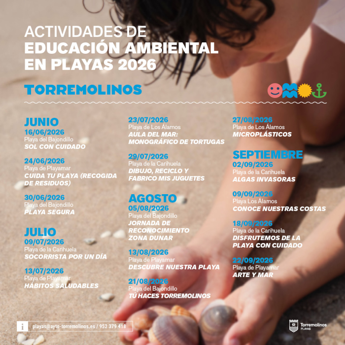 Las playas de Torremolinos se convierten en aulas estivales para fomentar la concienciación medioambiental