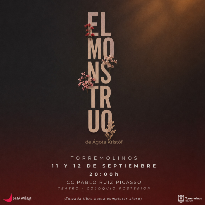La obra de teatro ‘El monstruo’ llega al Centro Cultural Pablo Ruiz Picasso los días 11 y 12 de septiembre